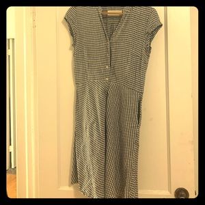Fit-and-flair linen summer dress